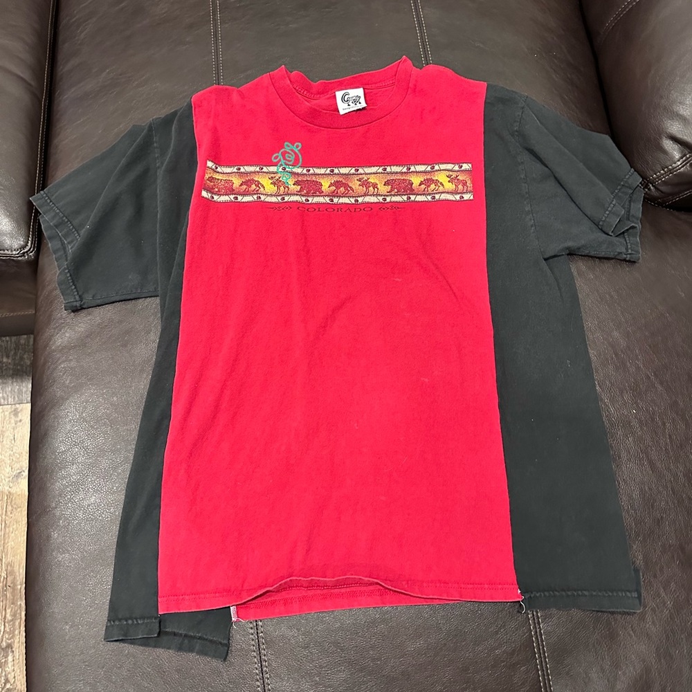 Creamy Studios “Colorado” split T shirt